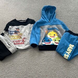 Paw Patrol Set & Baby Shark Hoodie Set